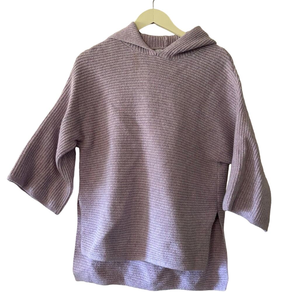 Old Navy Lavender Purple Textured Knit Hoodie Sweater Men's Size Medium